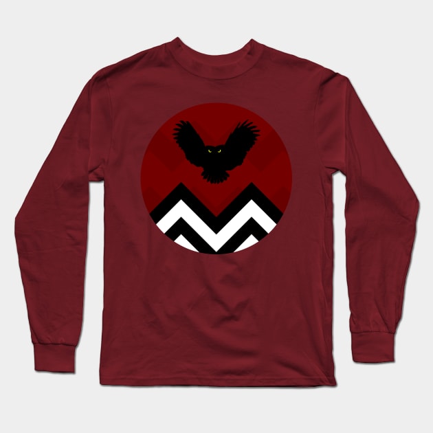 Twin Peaks - Ominous Owl Long Sleeve T-Shirt by ixDesign